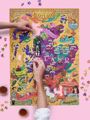 Water & Wines Whiskey Puzzle 1000 Teile Scotland