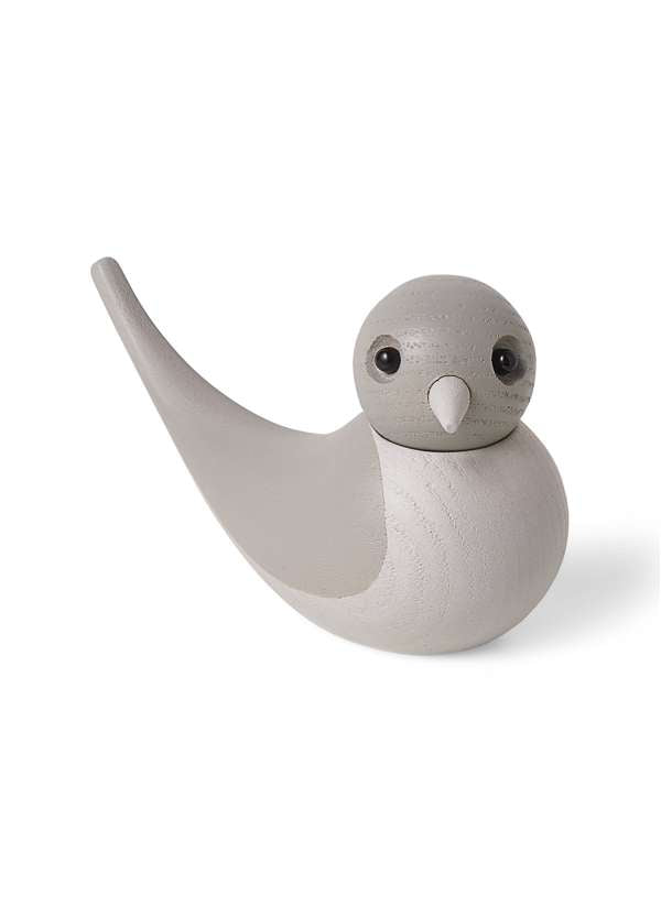 Spring Copenhagen Figaro - Figurine en bois oiseau blanc