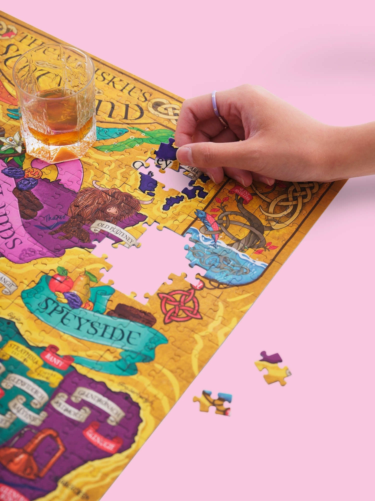 Water & Wines Whiskey Puzzle 1000 Teile Scotland   