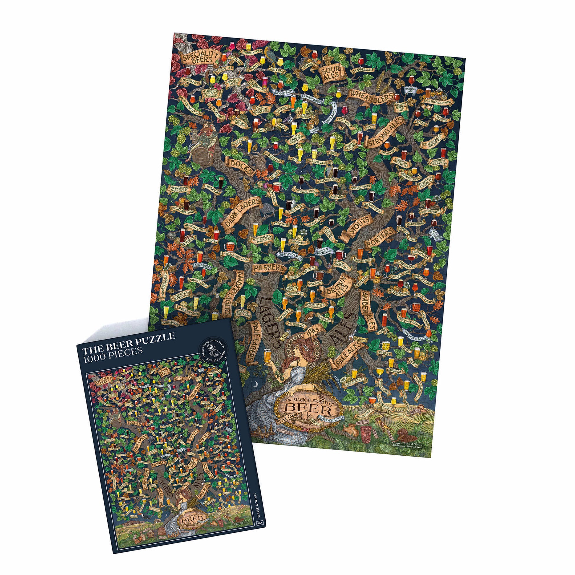 Water & Wines Beer Puzzle 1000 Teile An introduction to beer styles   