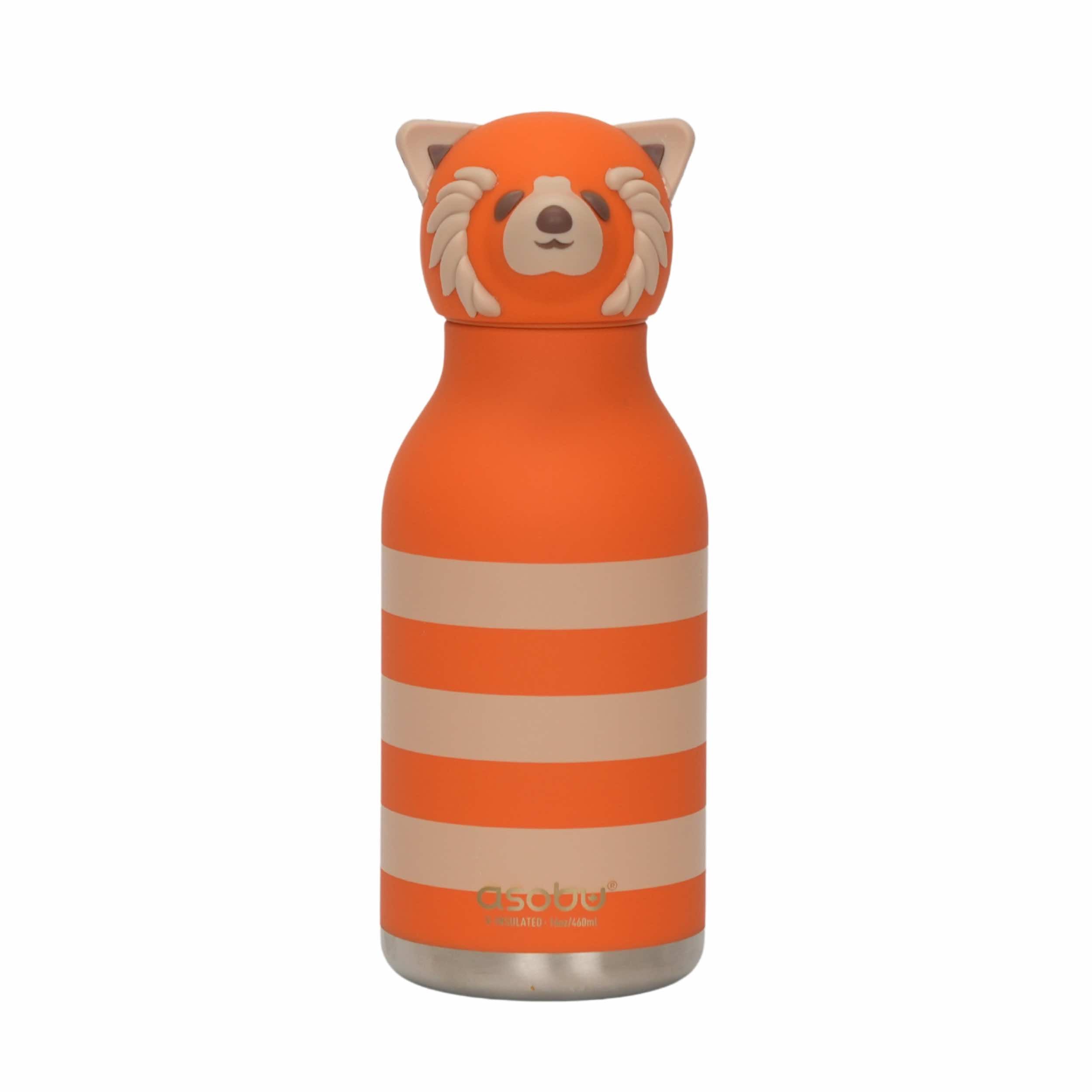 asobu Bestie Bottle Tiermotiv Kinder Trinkflasche Red Panda 475 ml 