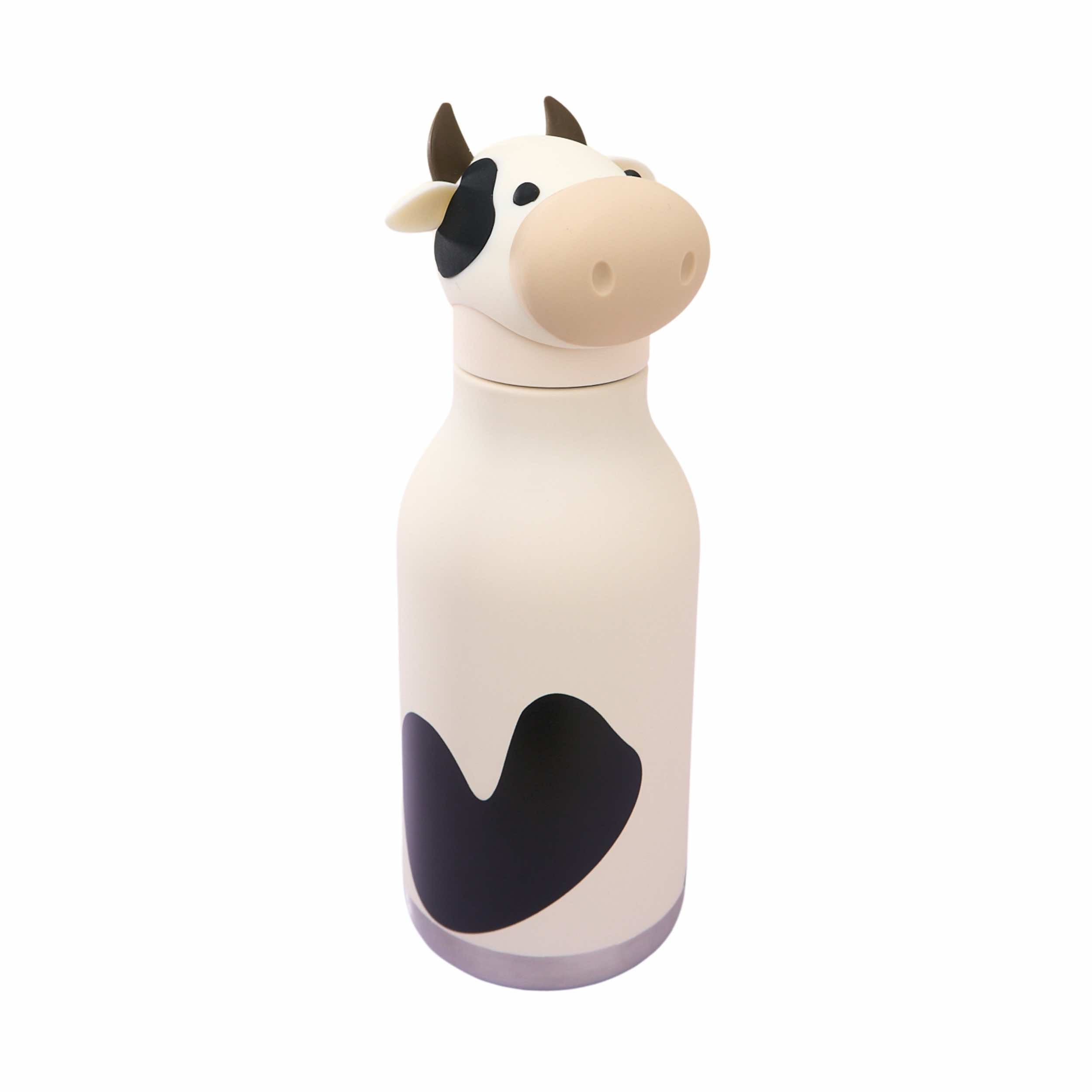 asobu Bestie Bottle Tiermotiv Kinder Trinkflasche Kuh 475 ml 
