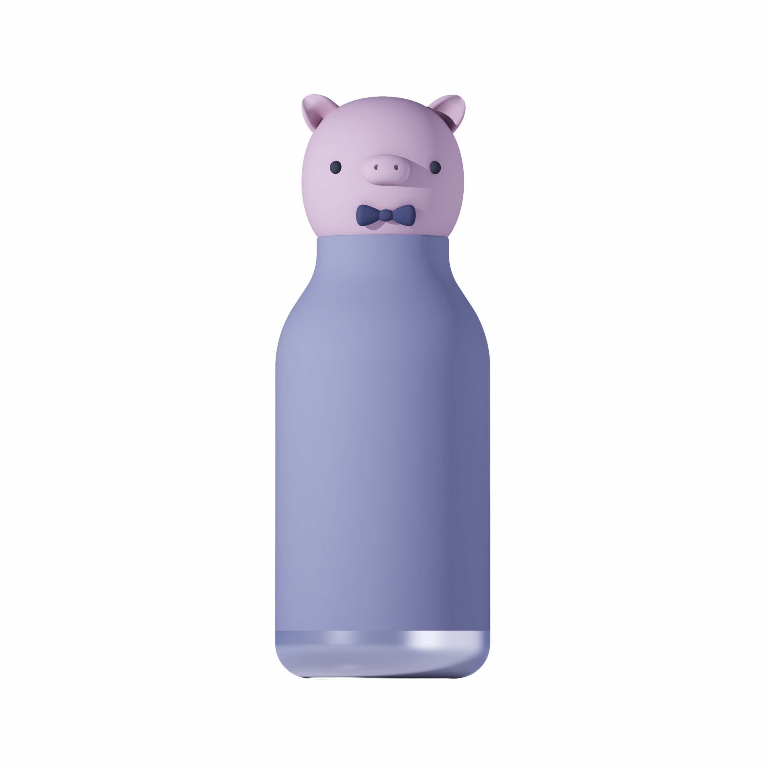 asobu Bestie Bottle Tiermotiv Kinder Trinkflasche Schwein 475 ml 