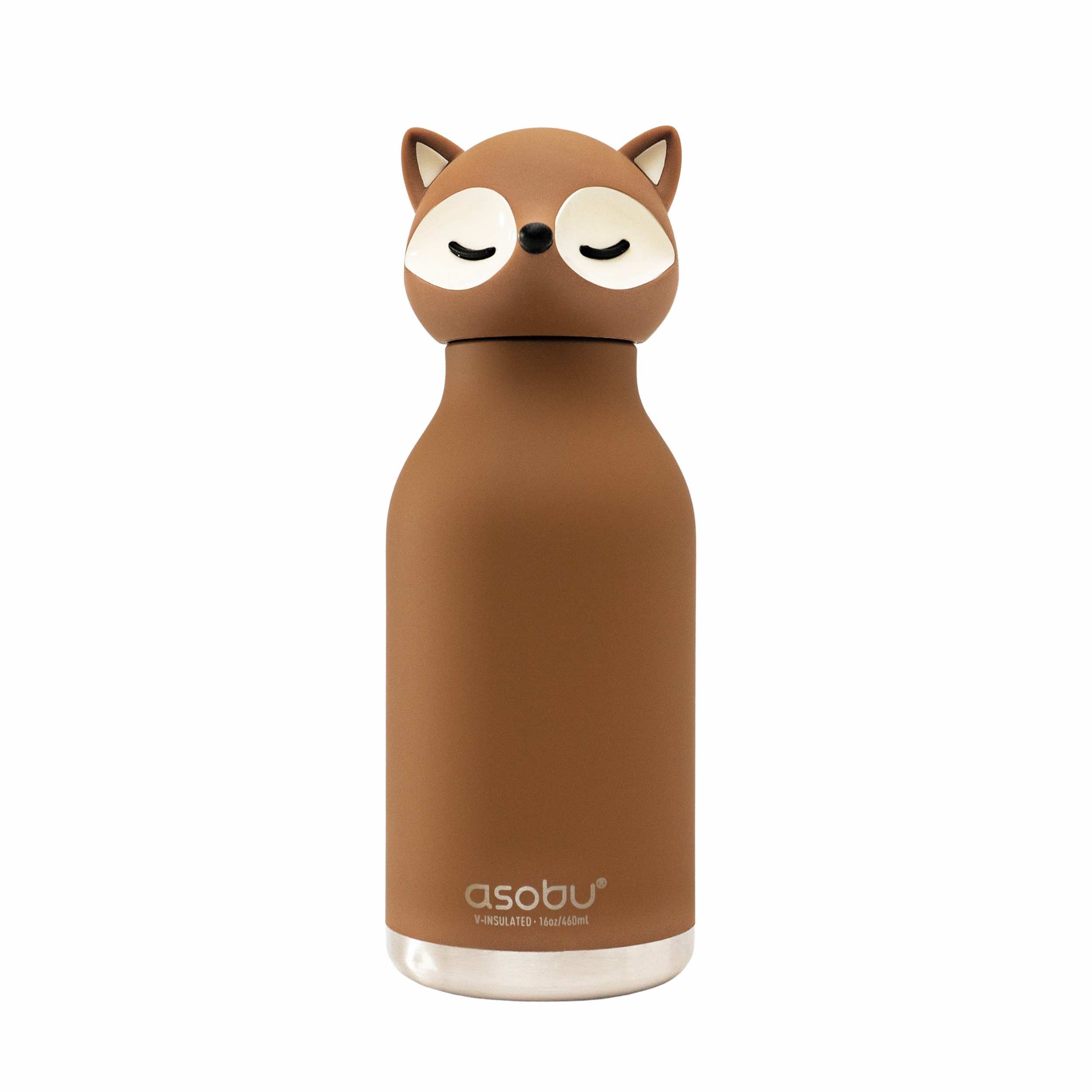 asobu Bestie Bottle Tiermotiv Kinder Trinkflasche Fuchs 475 ml 