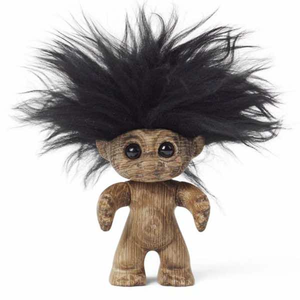 Spring Copenhagen Good Luck Troll, Glücks-Troll aus FSC-Holz, skandinavisches Design Troll, handgefertigte Holzfigur, Geschenkidee skandinavisch