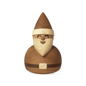 pring Copenhagen Santa Weihnachtsmann Holzfigur, FSC-zertifiziert, Skandinavische Weihnachtsdeko, Weihnachtsmann Schaukelfigur