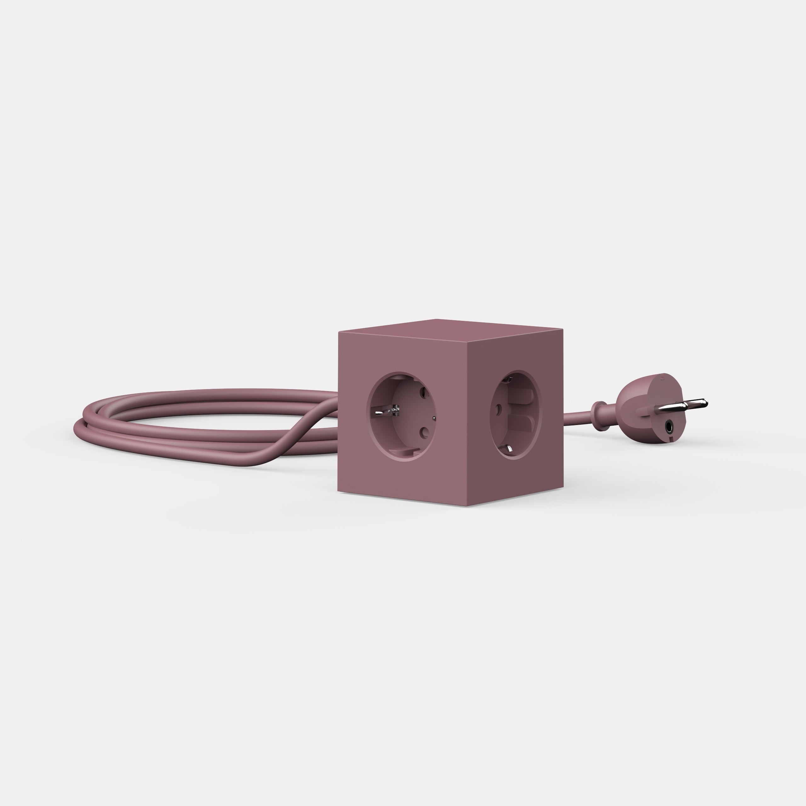 AVOLT Square 1 USB-A &amp; Magnet multiple socket Rusty Red